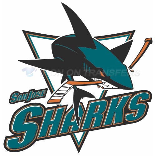 San Jose Sharks Iron-on Stickers (Heat Transfers)NO.311